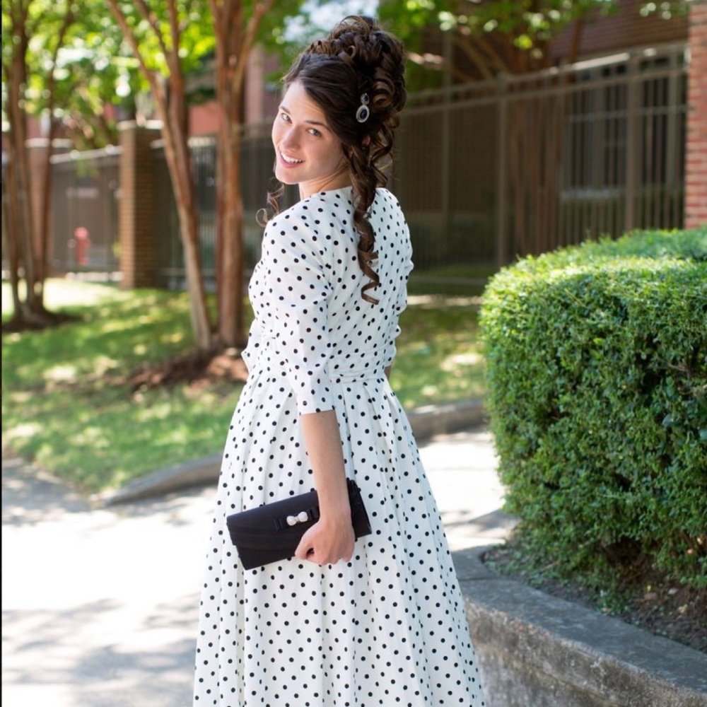 Dainty Jewells Maxi Polka Dot Dress